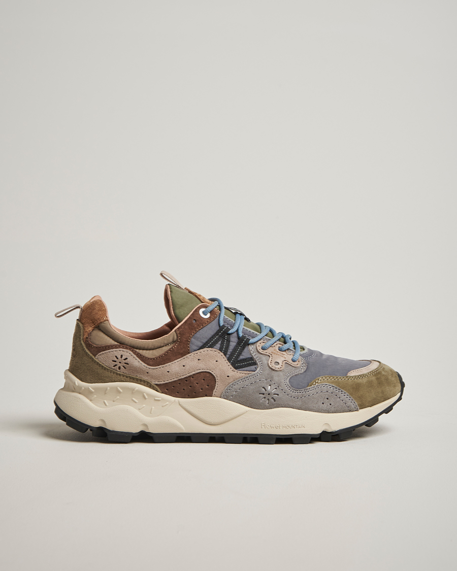 Herre | Sneakers | Flower Mountain | Yamano 3 Suede Sneaker Green/Grey
