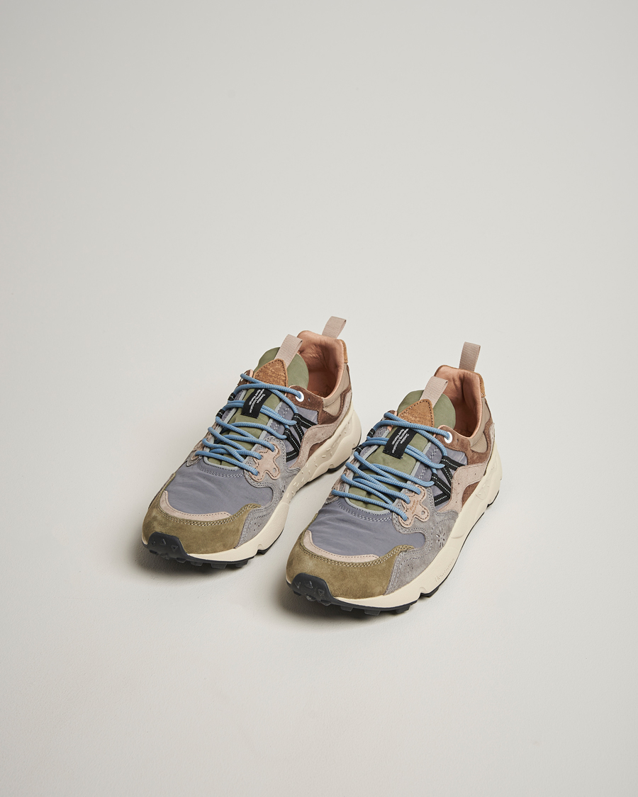 Herre | Sneakers | Flower Mountain | Yamano 3 Suede Sneaker Green/Grey