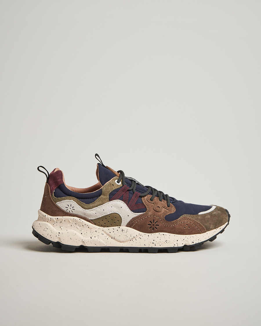 Herre | Sneakers | Flower Mountain | Yamano 3 Suede Sneaker Brown/Black/Green