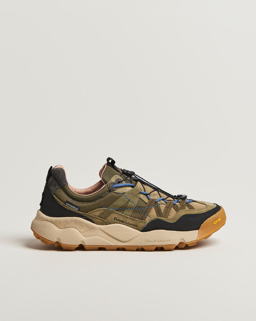 Herre | Sneakers | Flower Mountain | Iwano 2 Suede/Nylon Trail Sneaker Olive
