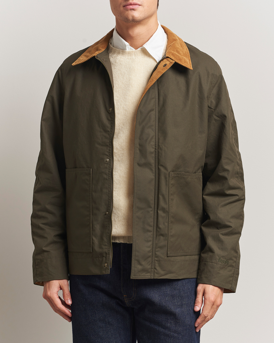 Herre | Jakker | Forét | Aspen Oilskin Jacket Army