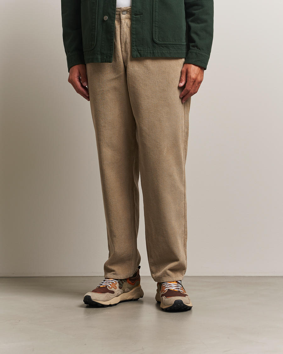 Herre | Bukser | Forét | Clay Corduroy Pants Khaki