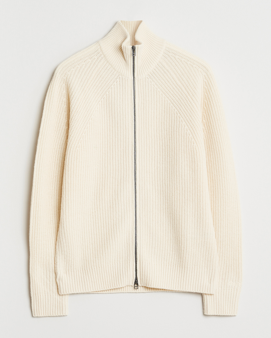 Herre | Gensere | Forét | Delta Wool Zip Knit Cloud
