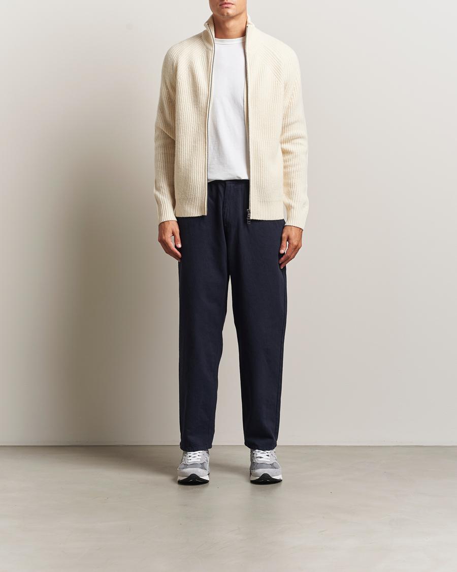 Herre | Gensere | Forét | Delta Wool Zip Knit Cloud