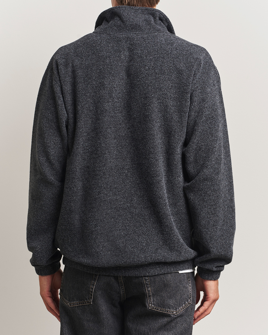 Herre | Gensere | Forét | Elm Half Zip Sweatshirt Dark Grey Melange
