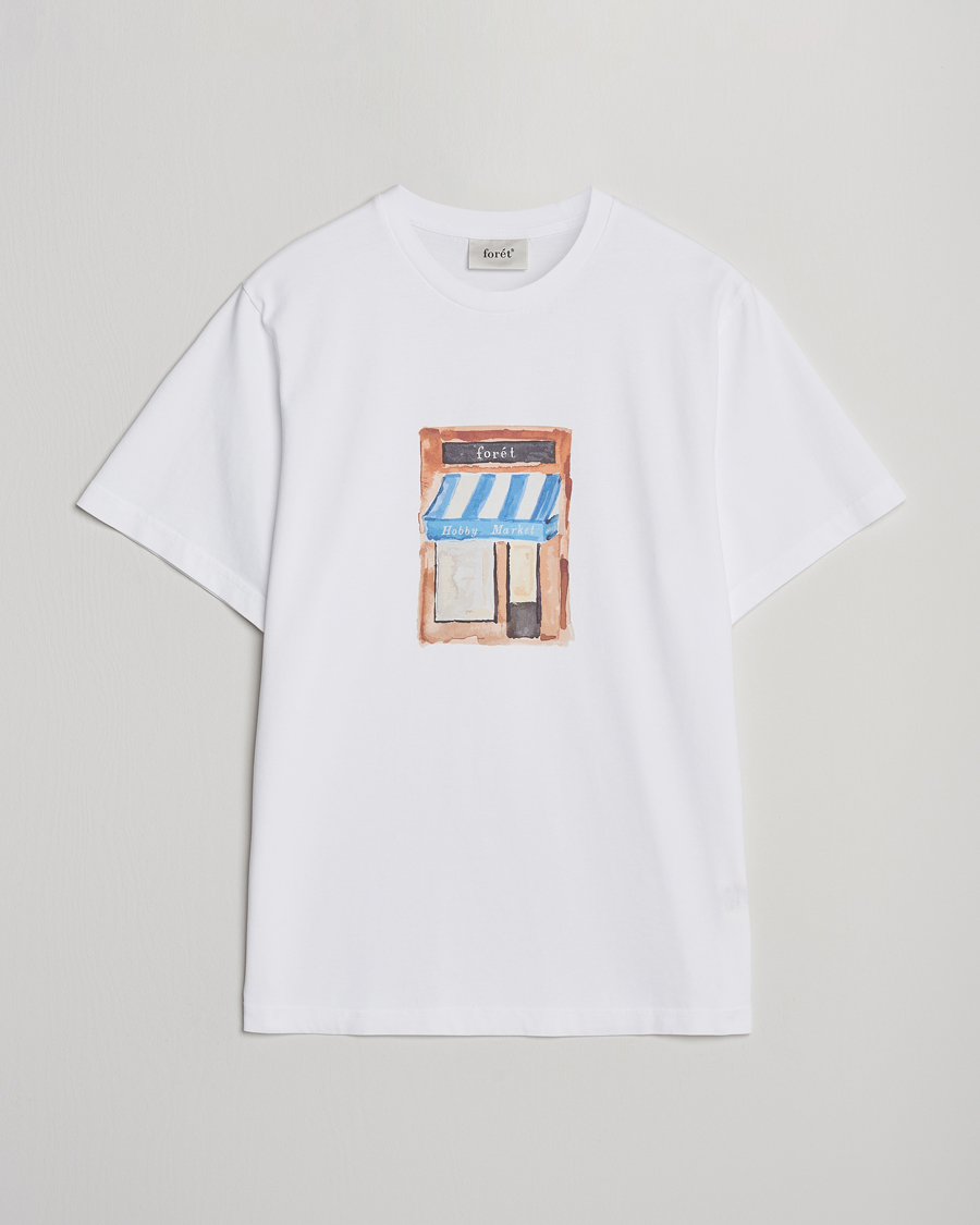 Herre | T-Shirts | Forét | Market T-Shirt White