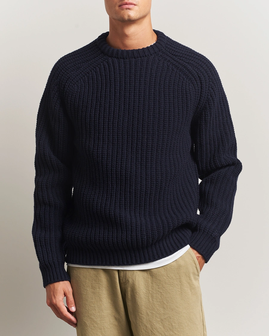 Herre | Gensere | Forét | Trip Chunky Rib Knit Navy