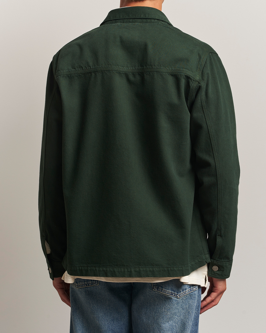 Herre | Skjorter | Forét | Wood Twill Overshirt Dark Green