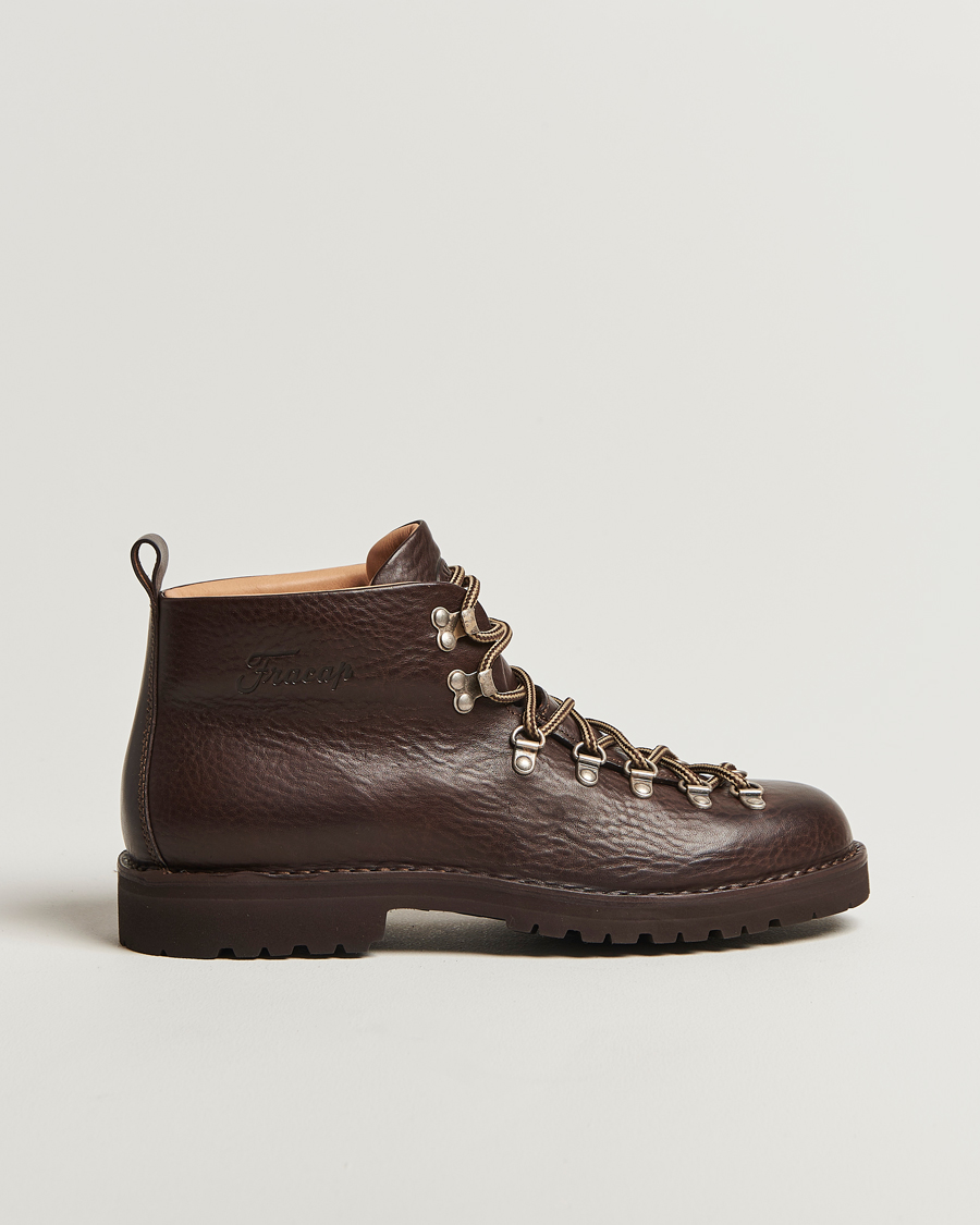 Herre | Støvler | Fracap | M120 Grained Leather Boot Dark Brown