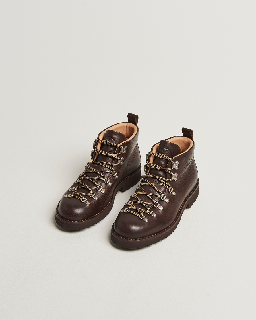 Herre | Støvler | Fracap | M120 Grained Leather Boot Dark Brown
