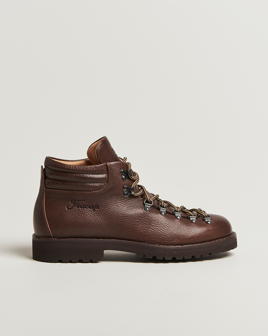 Herre | Støvler | Fracap | M127 Grained Leather Boot Dark Brown