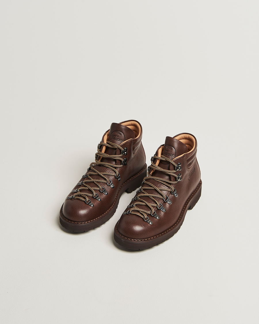 Herre | Støvler | Fracap | M127 Grained Leather Boot Dark Brown