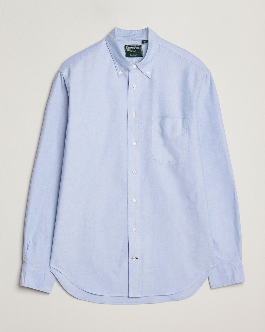 Herre | Skjorter | Gitman Vintage | Oxford Button Down Shirt Light Blue