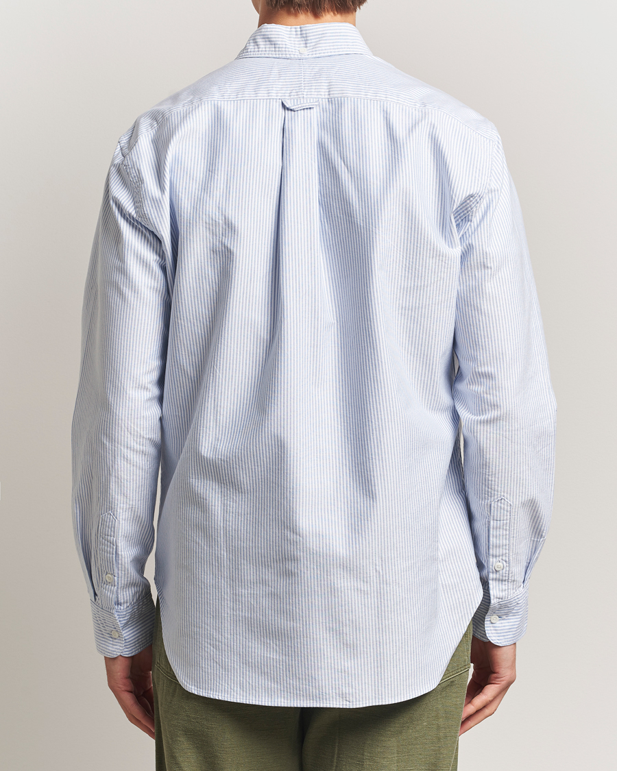 Herre | Skjorter | Gitman Vintage | Oxford Button Down Shirt Light Blue Stripe
