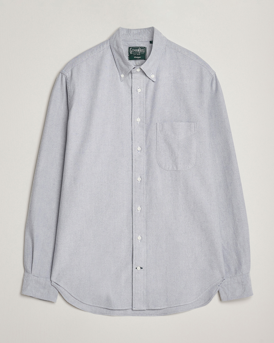 Herre | Skjorter | Gitman Vintage | Brushed Oxford Button Down Shirt Blue