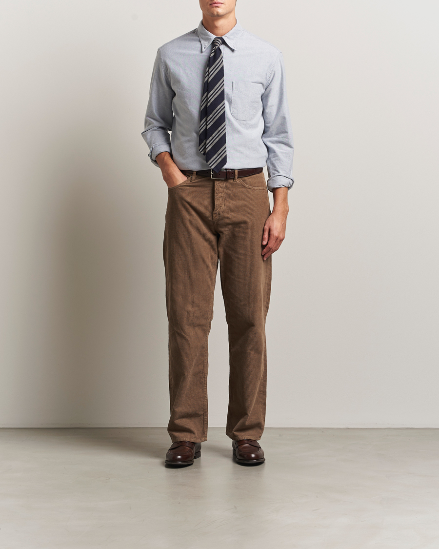 Herre | Skjorter | Gitman Vintage | Brushed Oxford Button Down Shirt Blue