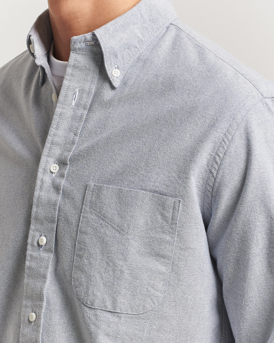 Herre | Skjorter | Gitman Vintage | Brushed Oxford Button Down Shirt Blue