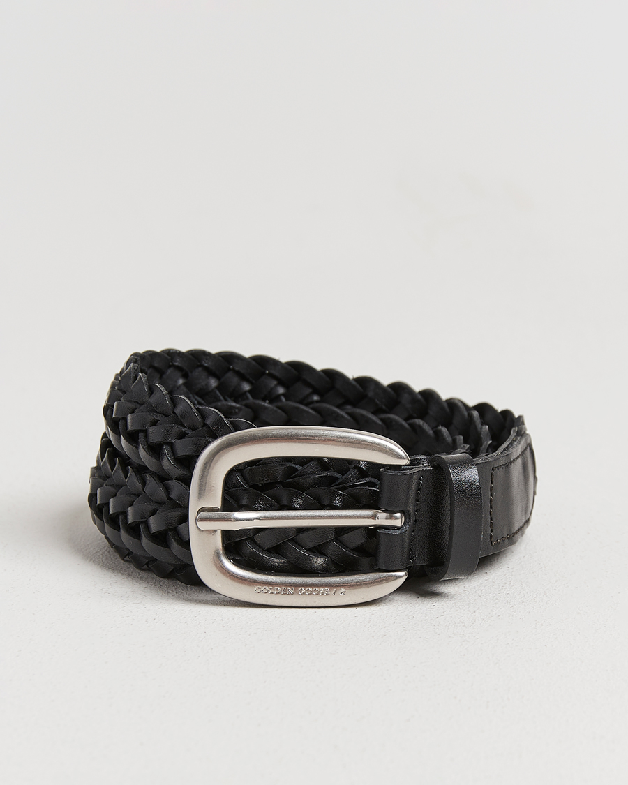 Herre | Belter | Golden Goose | Woven Belt Black Calf