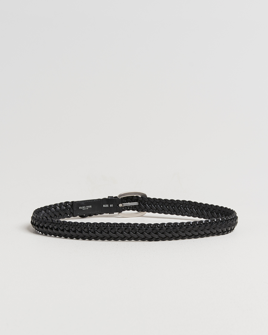 Herre | Belter | Golden Goose | Woven Belt Black Calf