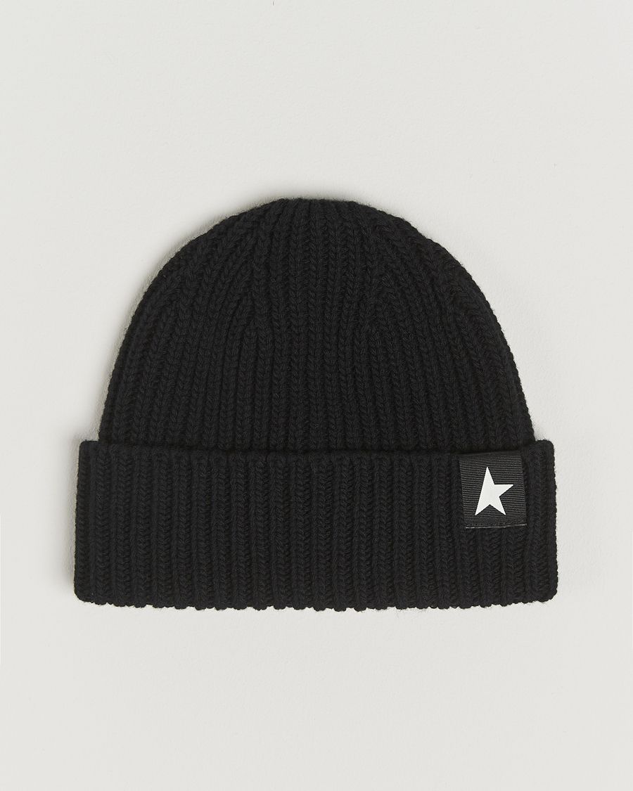 Herre | Luer | Golden Goose | Rib Wool Beanie Black
