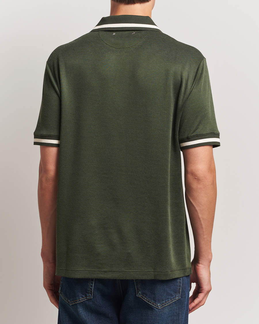 Herre | Pikéer | Golden Goose | Micro Piquet Knit Polo Grape Leaf