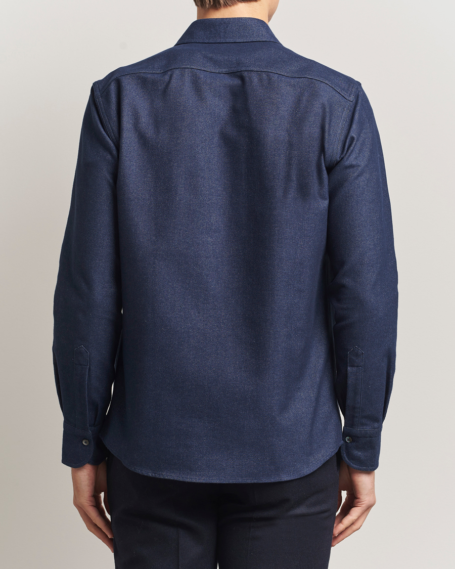 Herre | Skjorter | Grigio | Heavy Twill Overshirt Navy