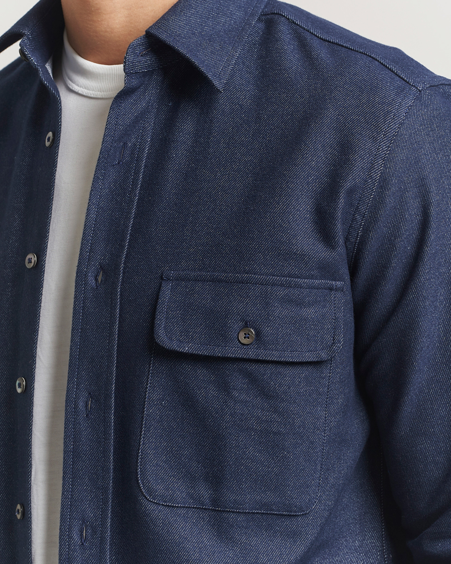Herre | Skjorter | Grigio | Heavy Twill Overshirt Navy