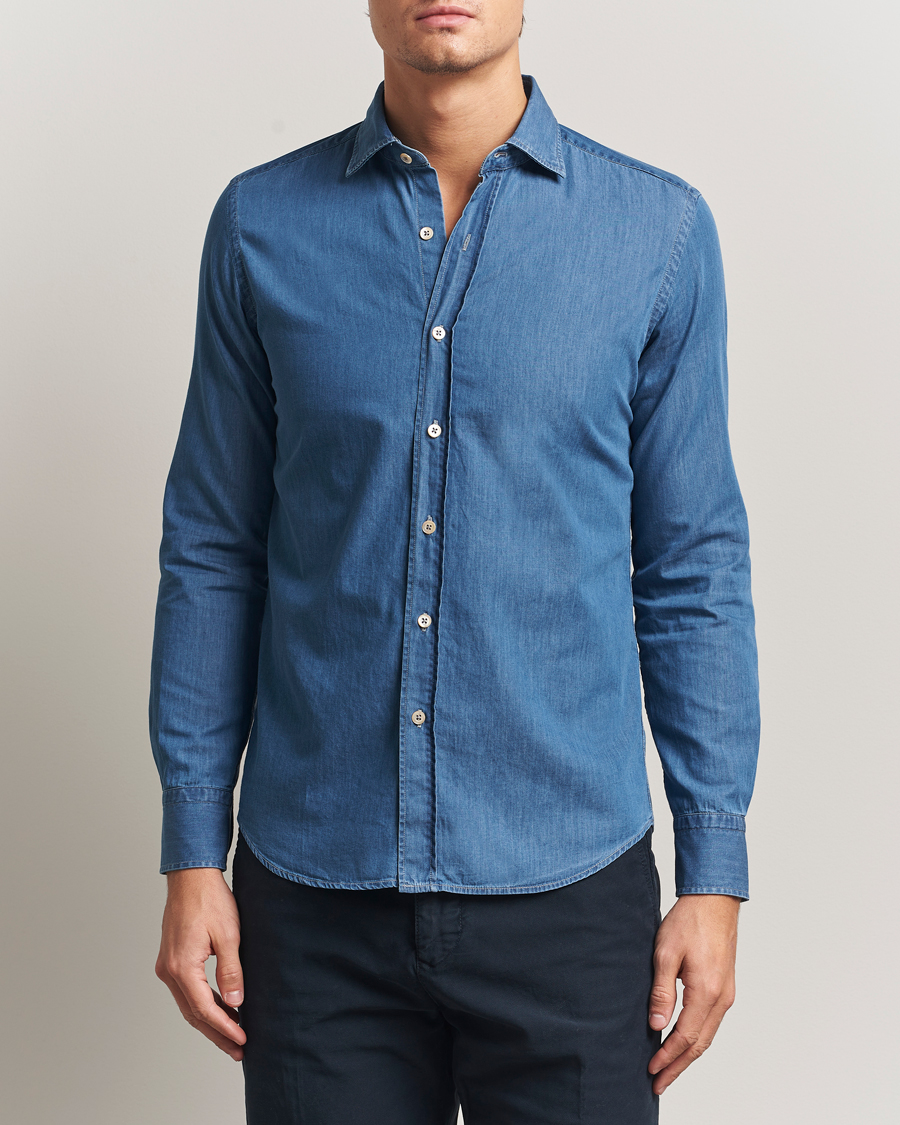 Herre | Skjorter | Grigio | Denim Shirt Indigo