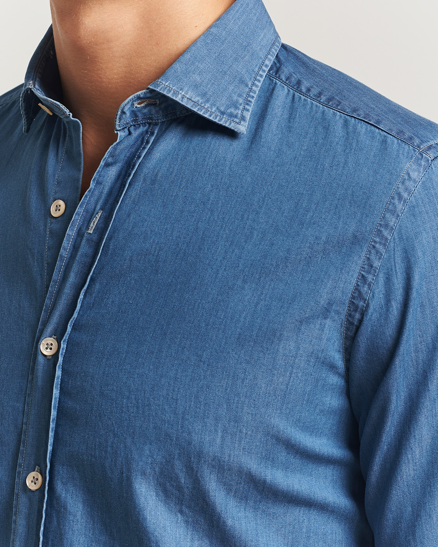 Herre | Skjorter | Grigio | Denim Shirt Indigo
