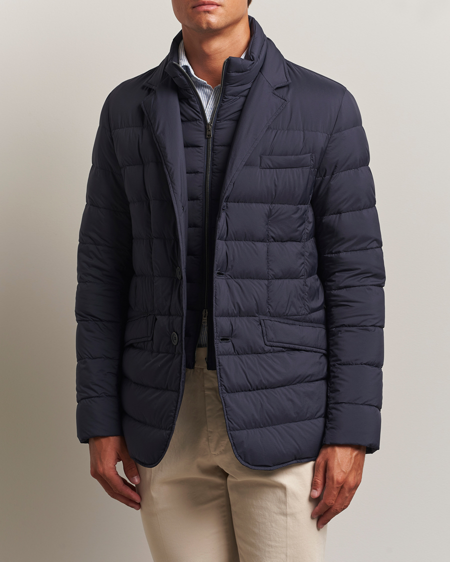 Herre | Jakker | Herno | Nylon Down Blazer Navy