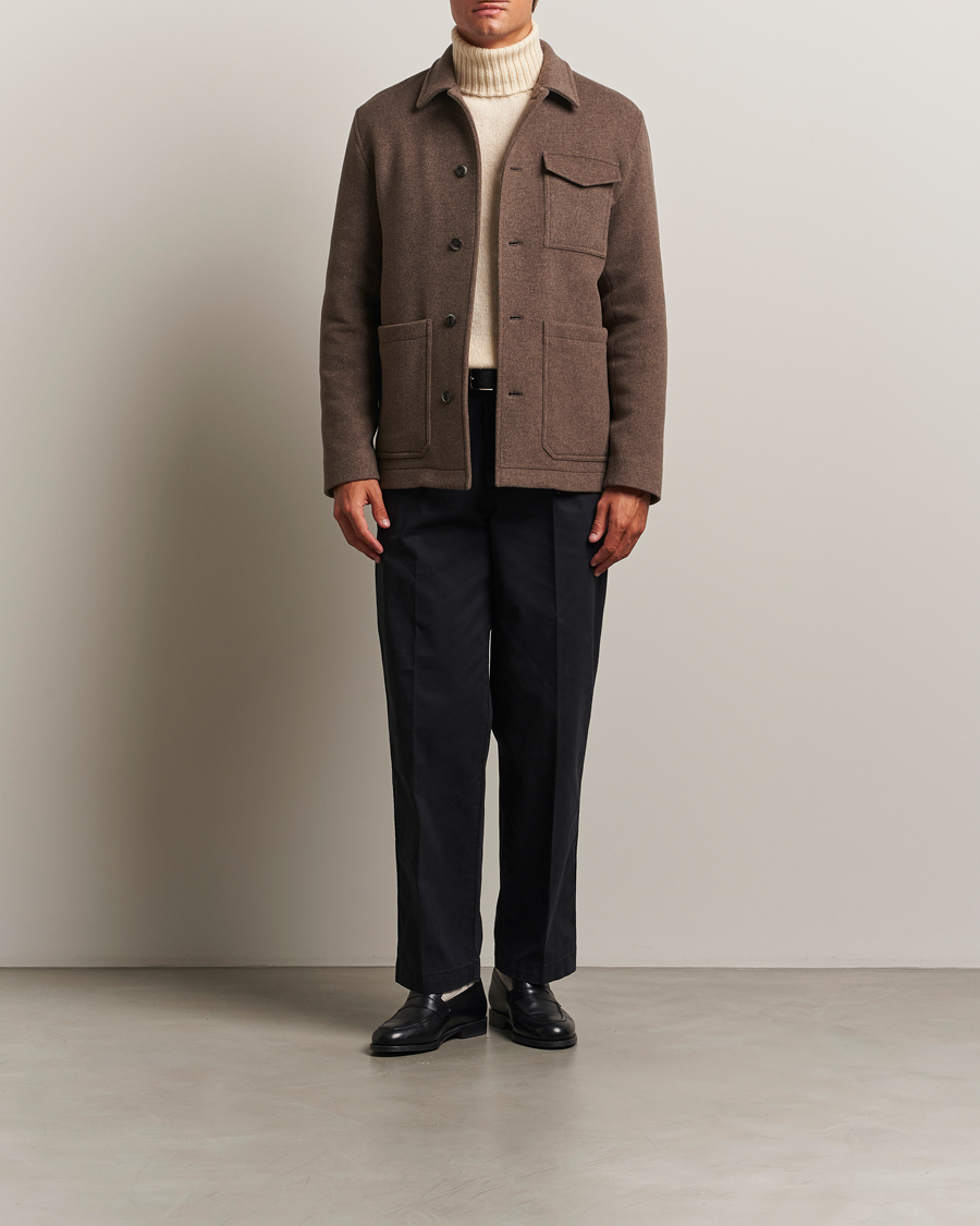 Herre | Jakker | Herno | Soft Wool Field Jacket Beige
