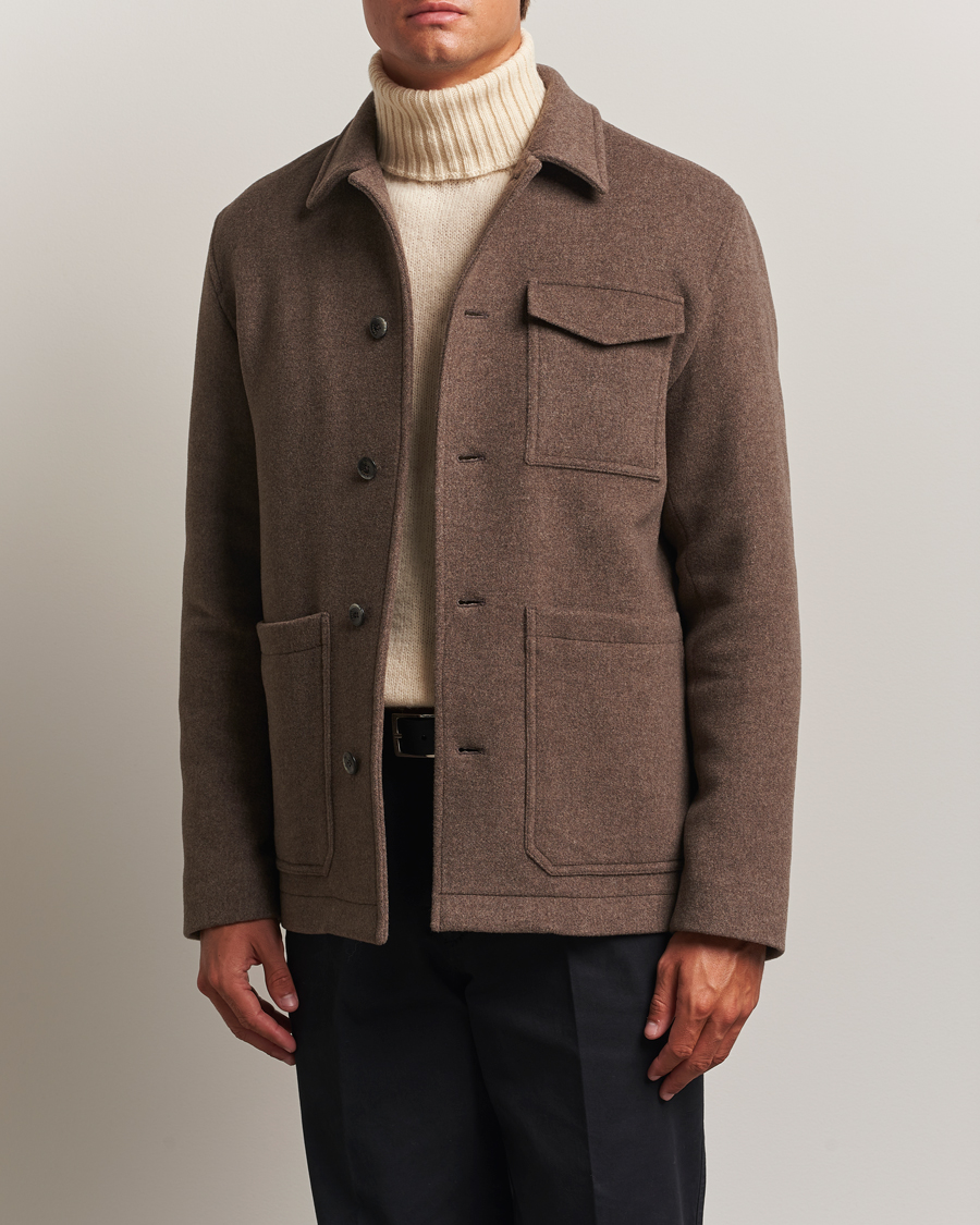 Herre | Jakker | Herno | Soft Wool Field Jacket Beige