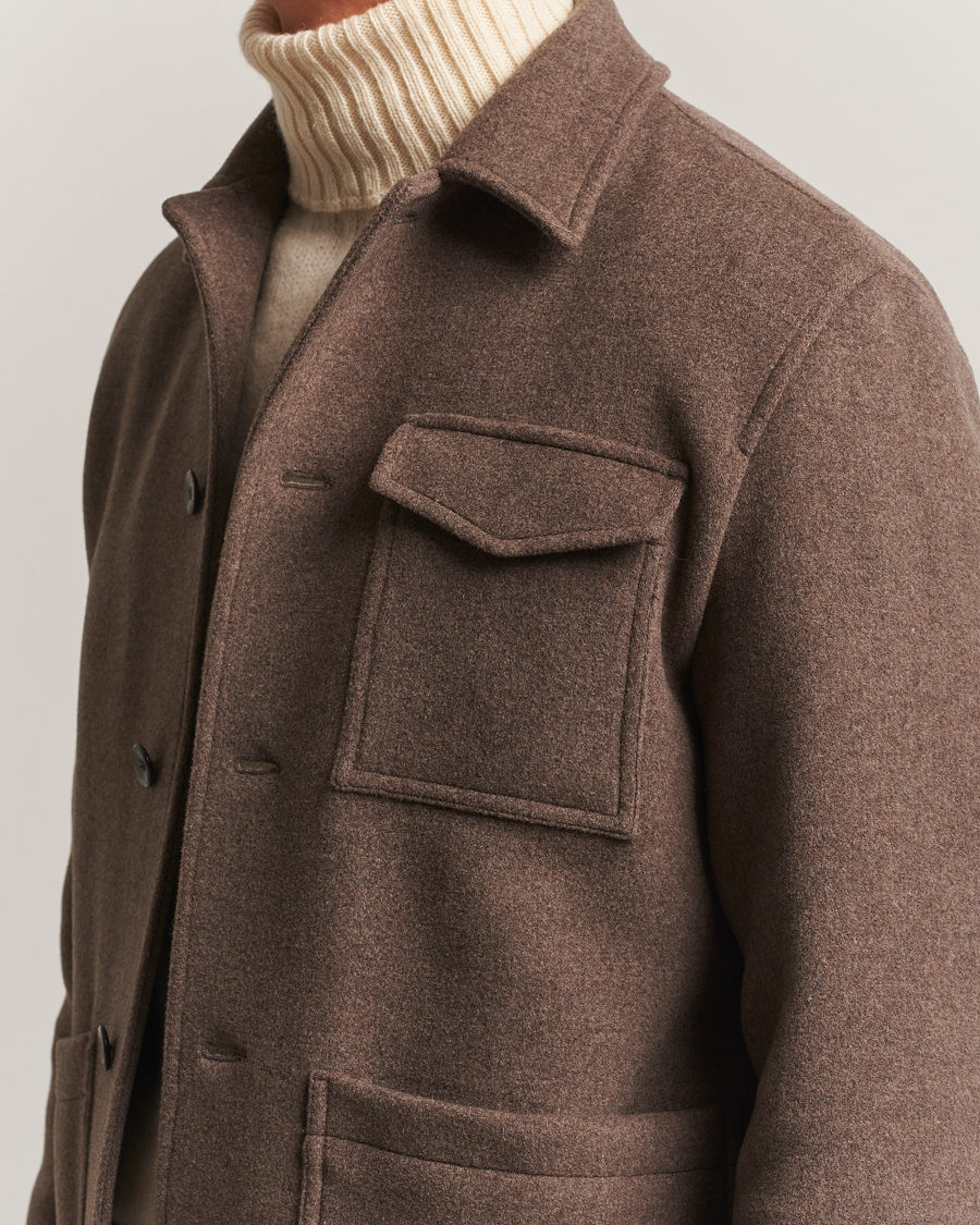 Herre | Jakker | Herno | Soft Wool Field Jacket Beige