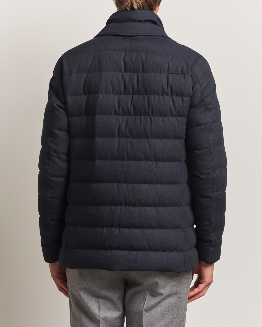 Herre | Jakker | Herno | Flannel Down Blazer Navy