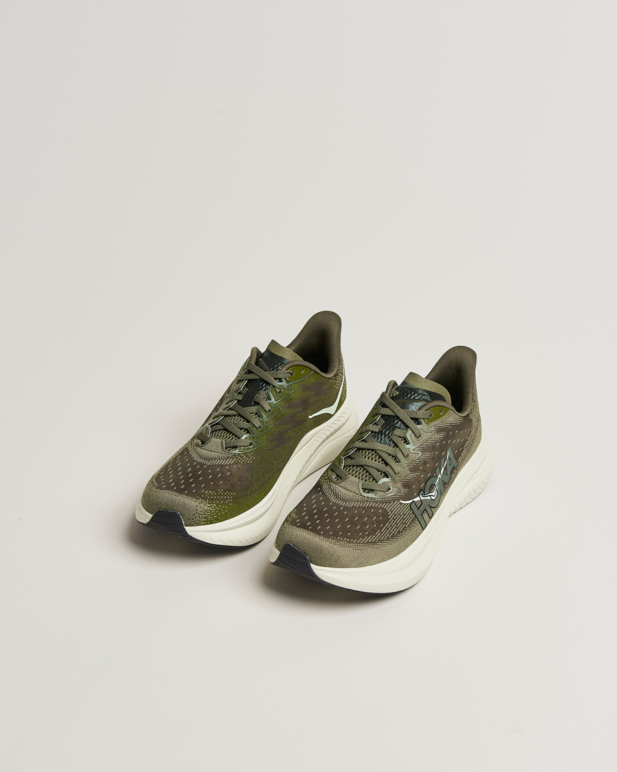 Herre | Løpesko | Hoka | One Mach 6 Running Sneakers Antique Olive/Truffle Salt