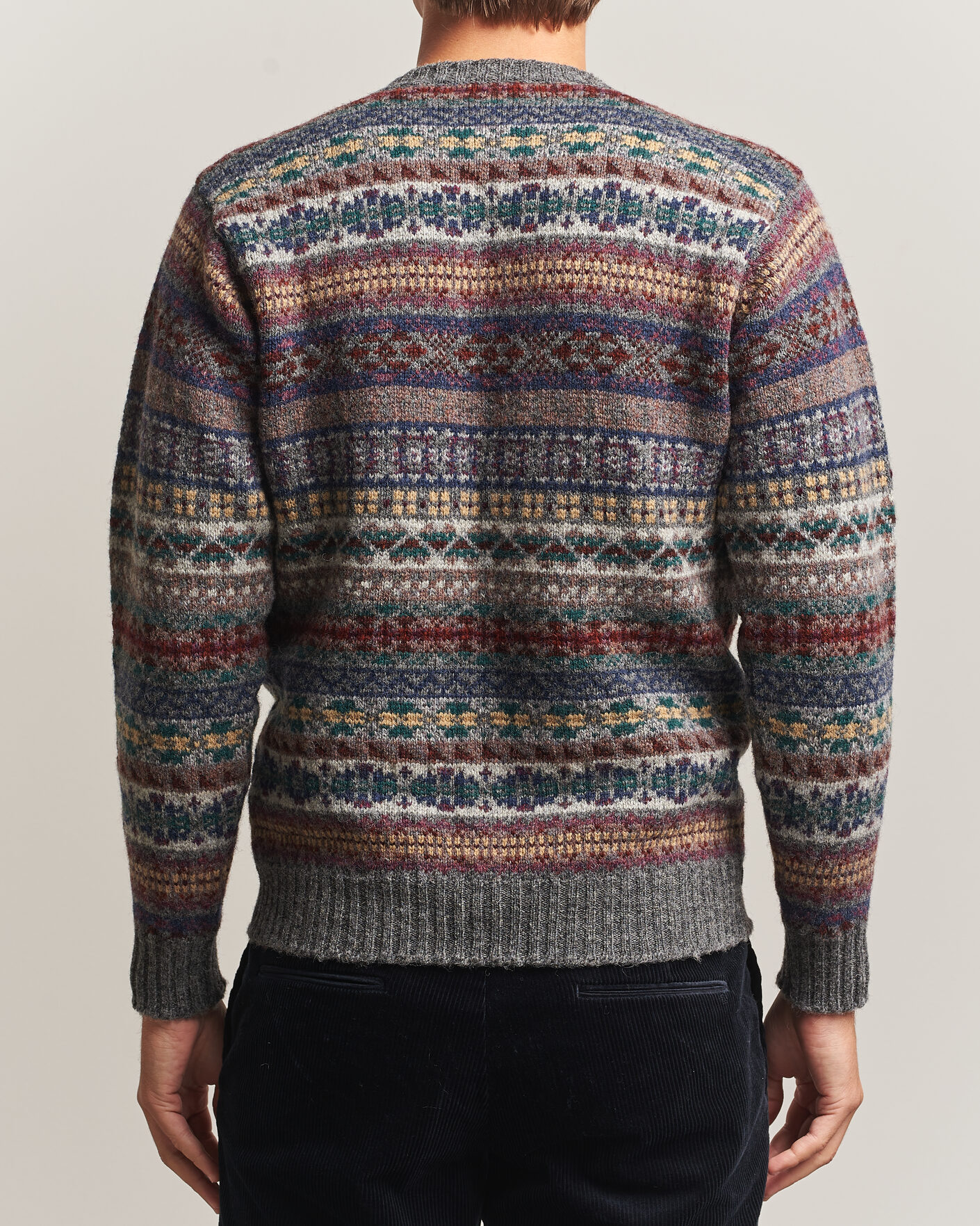 Herre | Gensere | Jamieson's of Shetland | Jamiesons Of Shetland All Over Fair Isle Pullover Crew Neck Multi