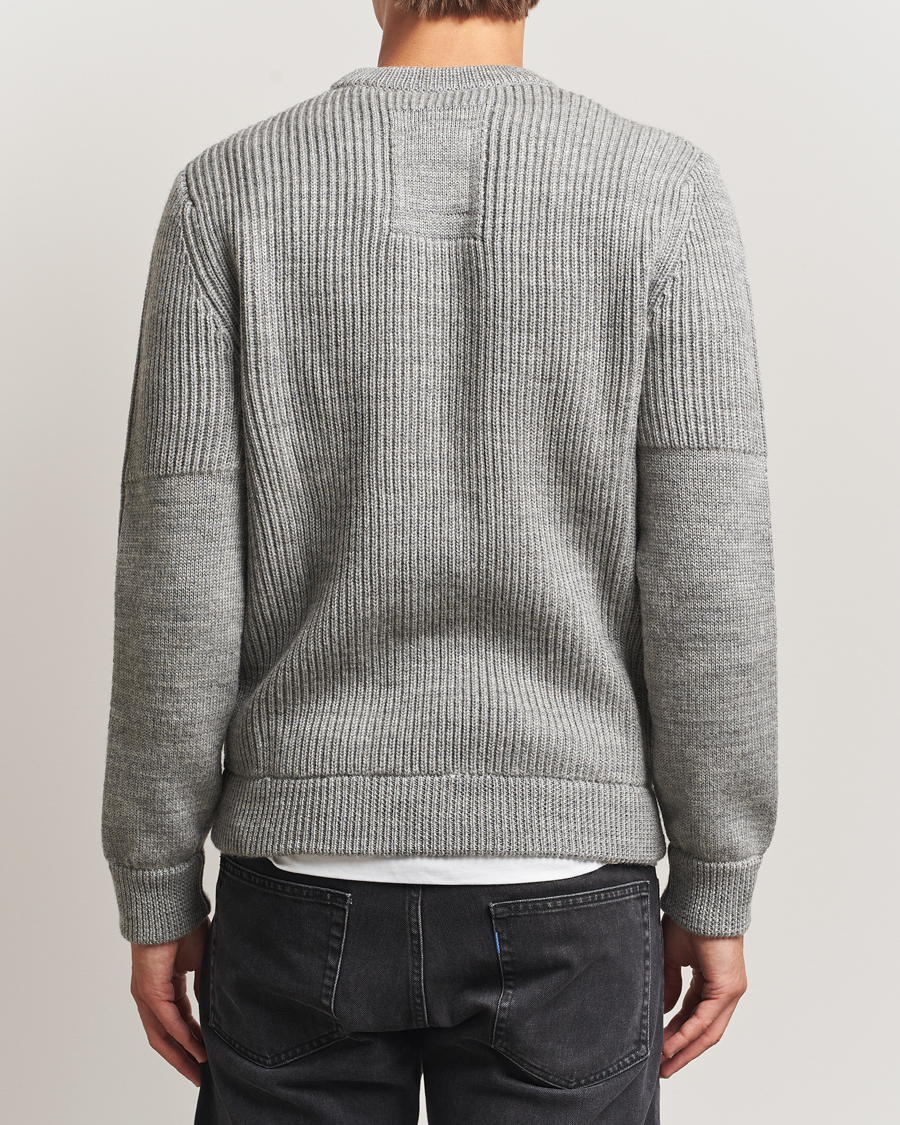 Herre | Gensere | Sail Racing | Ridge Wool Heavy Knitted Crew Neck Grey Melange