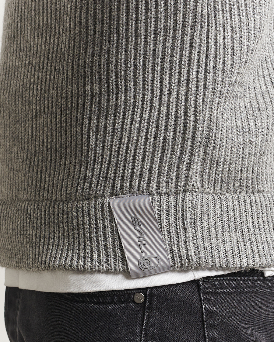 Herre | Gensere | Sail Racing | Ridge Wool Heavy Knitted Crew Neck Grey Melange