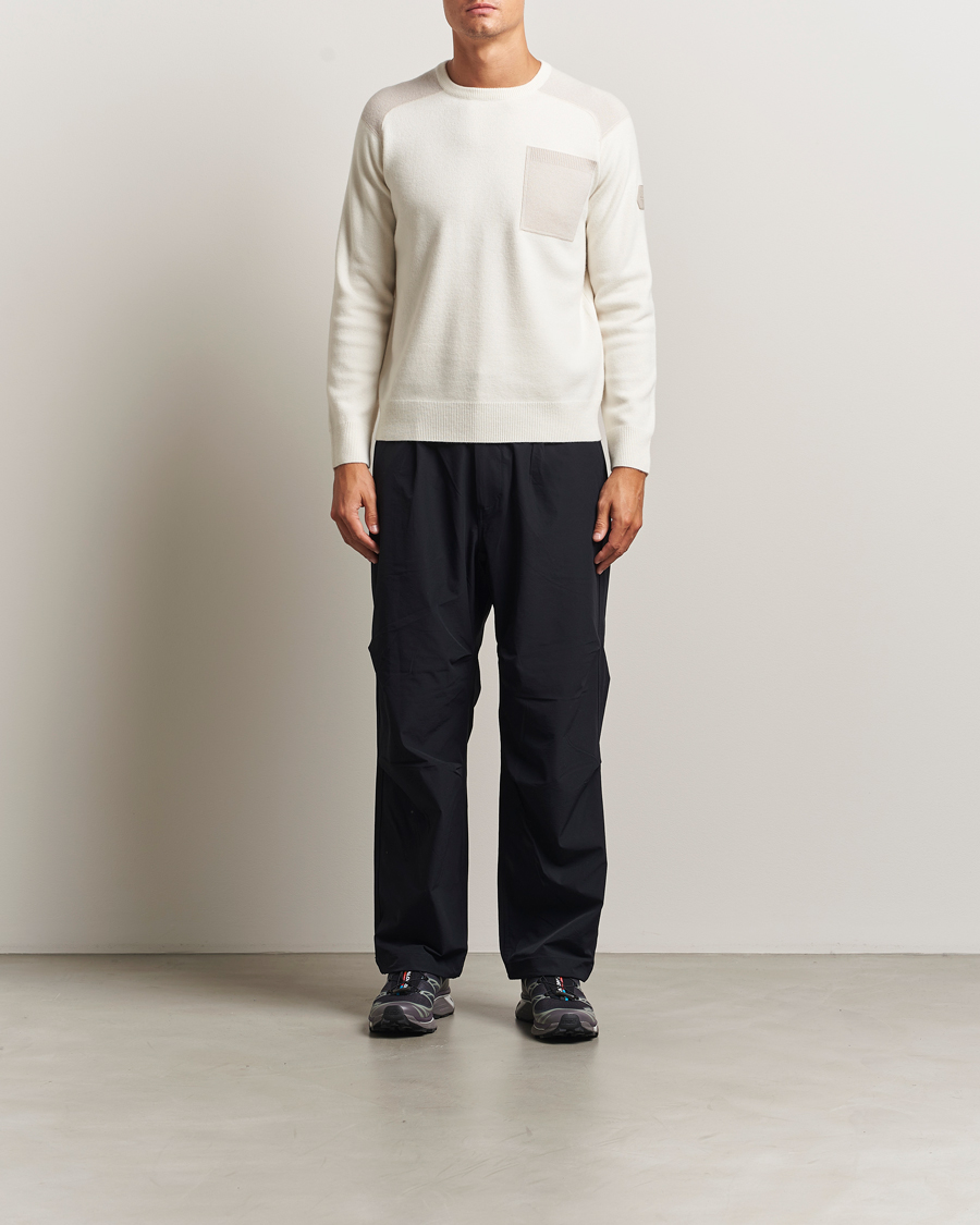 Herre | Gensere | Sail Racing | Spine Wool/Cashmere Knitted Crew Neck Off White