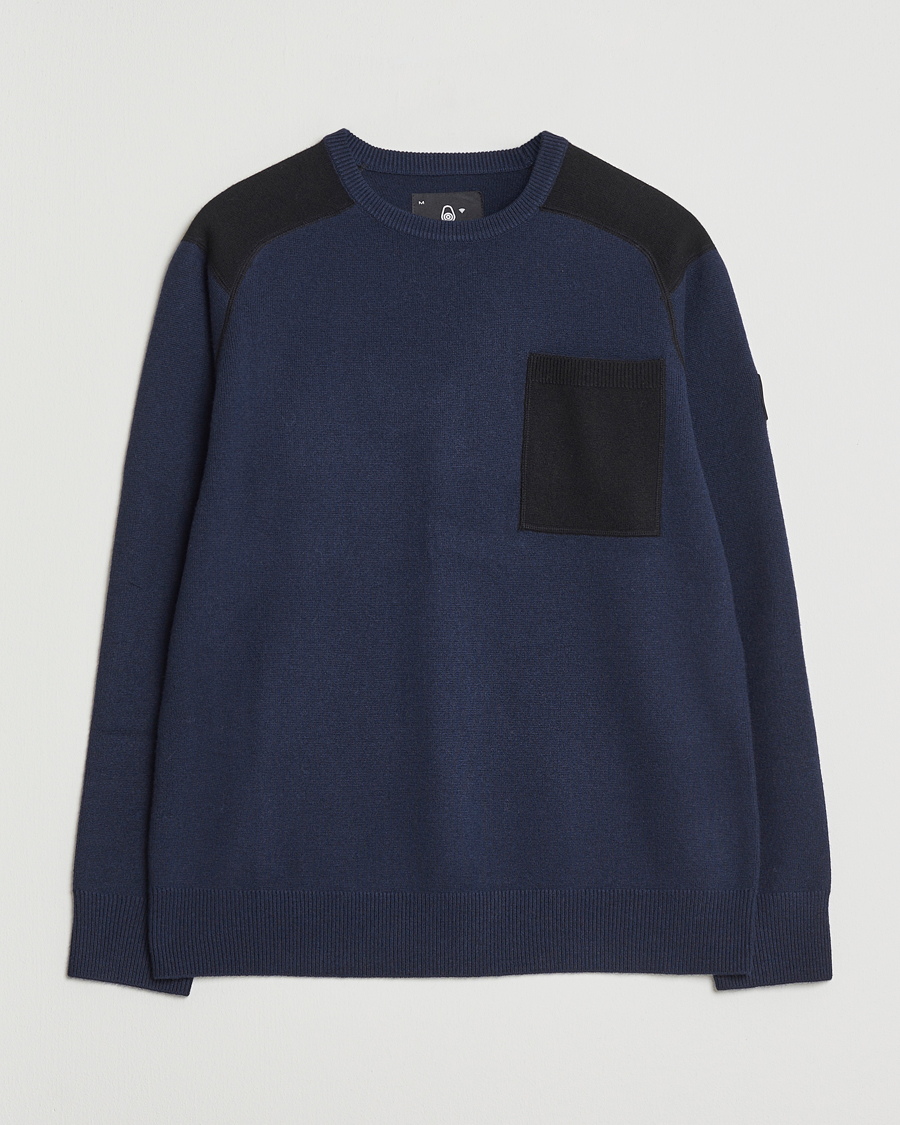 Herre | Gensere | Sail Racing | Spine Wool/Cashmere Knitted Crew Neck Dark Navy