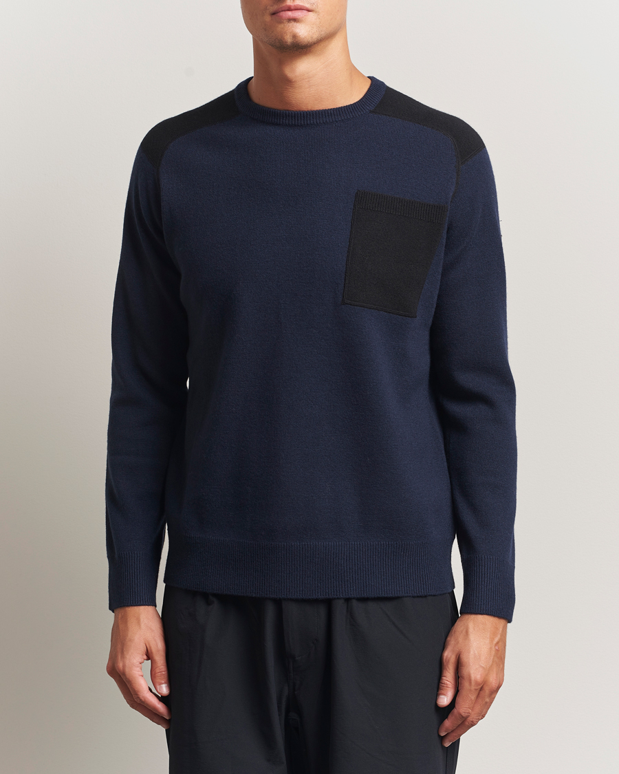 Herre | Gensere | Sail Racing | Spine Wool/Cashmere Knitted Crew Neck Dark Navy