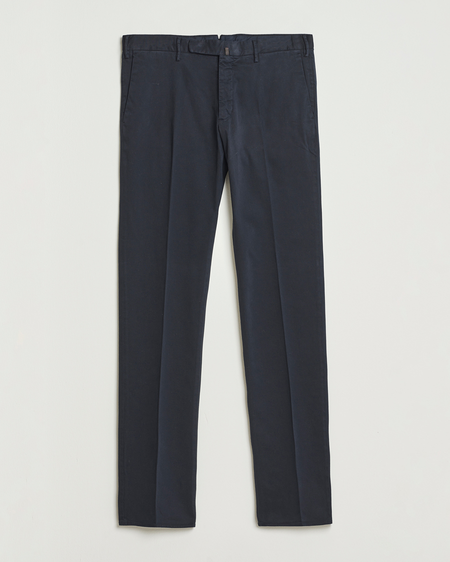 Herre | Bukser | Incotex | Slim Fit Cotton Stretch Chinos Navy