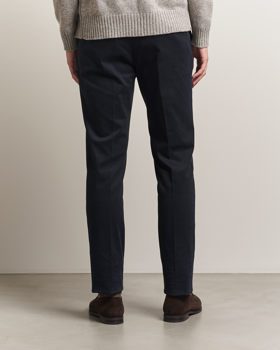 Herre | Bukser | Incotex | Slim Fit Cotton Stretch Chinos Navy