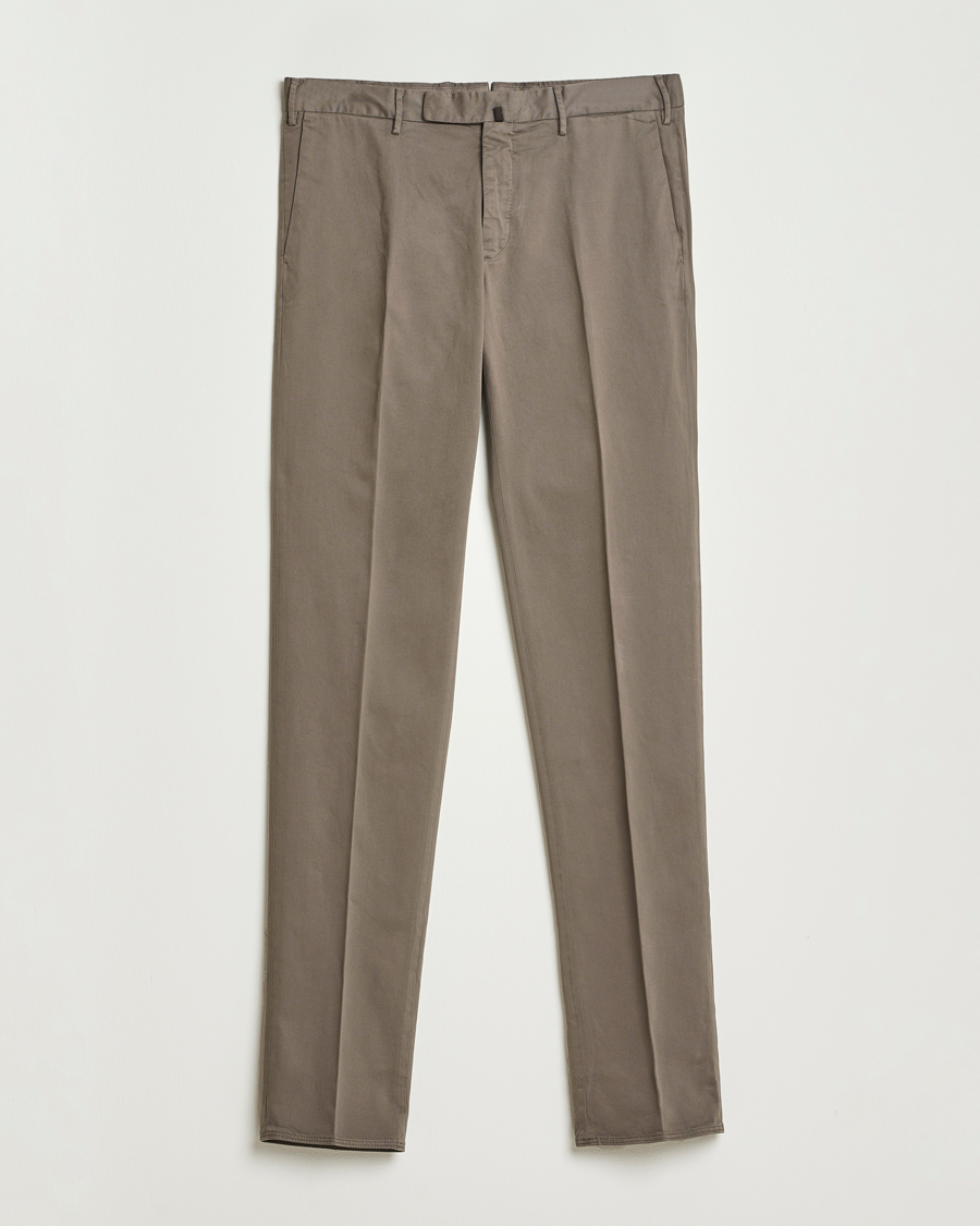 Herre | Bukser | Incotex | Slim Fit Cotton Stretch Chinos Grey