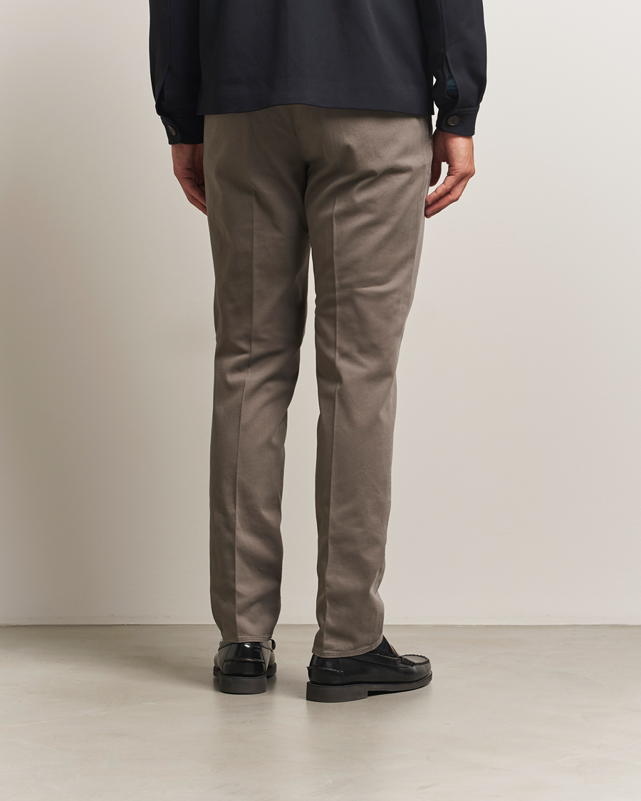 Herre | Bukser | Incotex | Slim Fit Cotton Stretch Chinos Grey