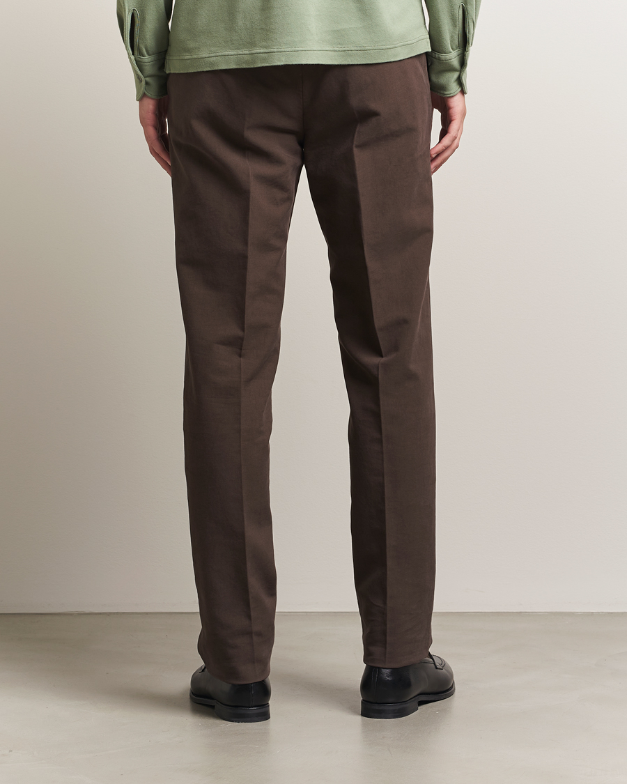 Herre | Bukser | Incotex | Regular Fit Cotton Stretch Chinos Dark Brown