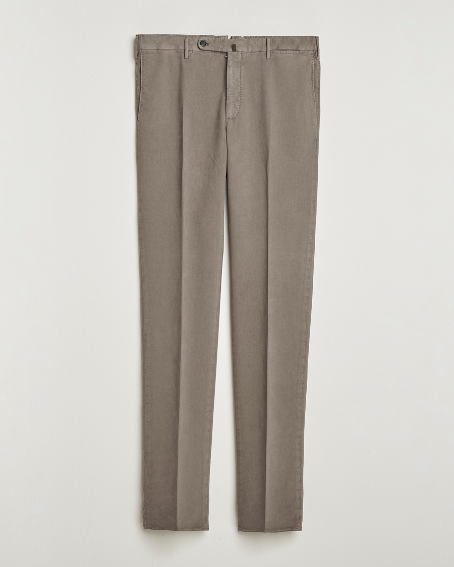 Herre | Bukser | Incotex | Regular Fit Cotton Stretch Chinos Grey