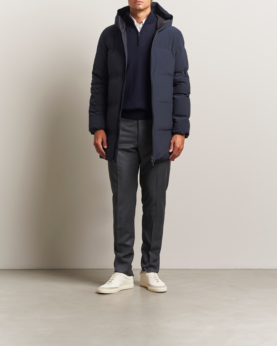 Herre | Bukser | Incotex | Regular Fit Worsted Flannel Trousers Grey Melange