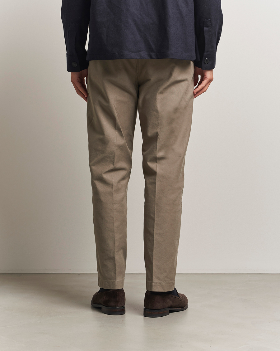Herre | Bukser | Incotex | Regular Fit Garment Dyed Slacks Taupe