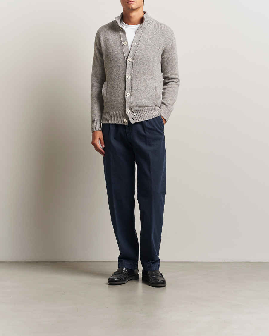 Herre | Bukser | Incotex | Regular Fit Bull Denim Slacks Navy